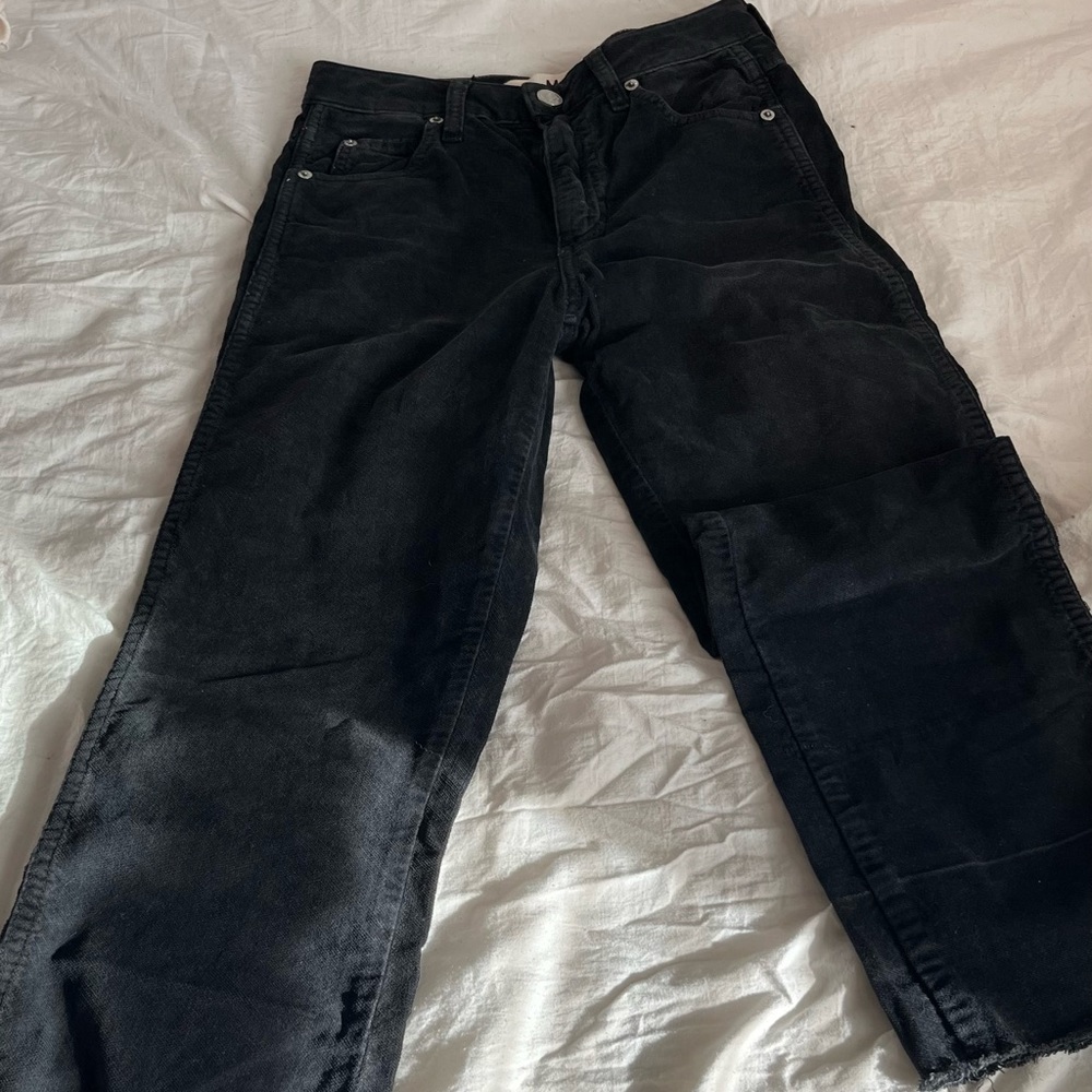 NWOT AMO BELLA HIGH RISE CROPPED VELVETEEN JEANS